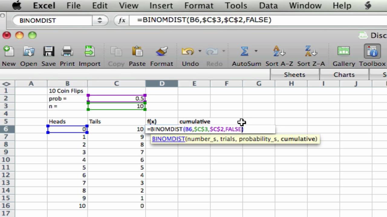 absolute in excel for mac